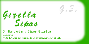 gizella sipos business card